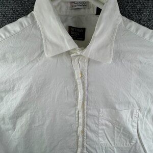 Gitman Bros Master USA Made Button Up Shirt Long Sleeve Men White 15.5 34 TTX